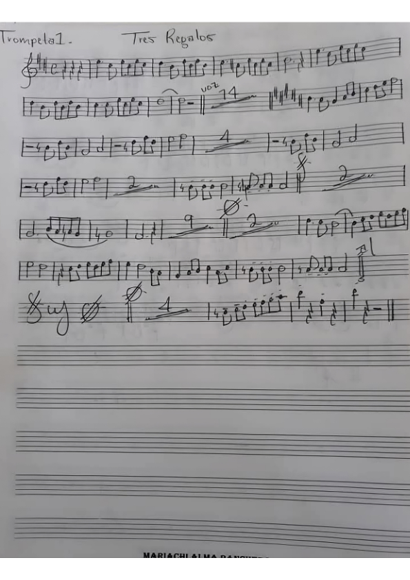 La imagen puede contener una previsualizacion de una partitura